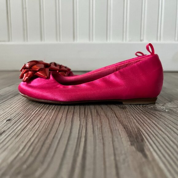 kate spade x baby Gap Hot Pink Satin Ballet Flats, Size 6 - Picture 2 of 6